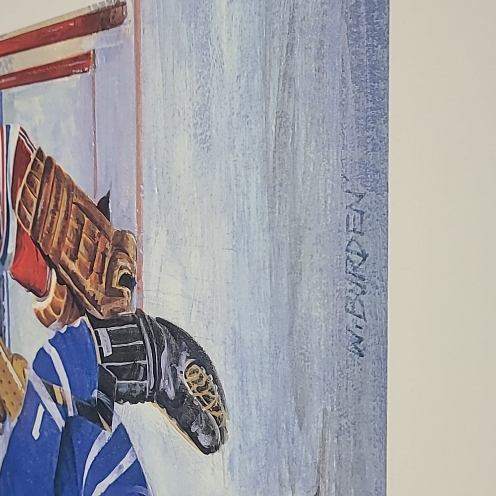 Hockey Legends Art Print - Blue and Brown - Picture 5 of 7